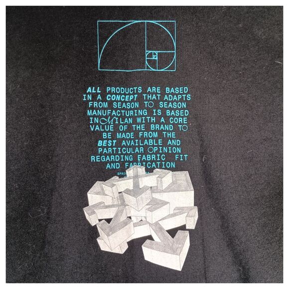 Off-White Main Label Virgil Abloh Crewneck Pullover Sweatshirt Black Mens XXS - Picture 2 of 8